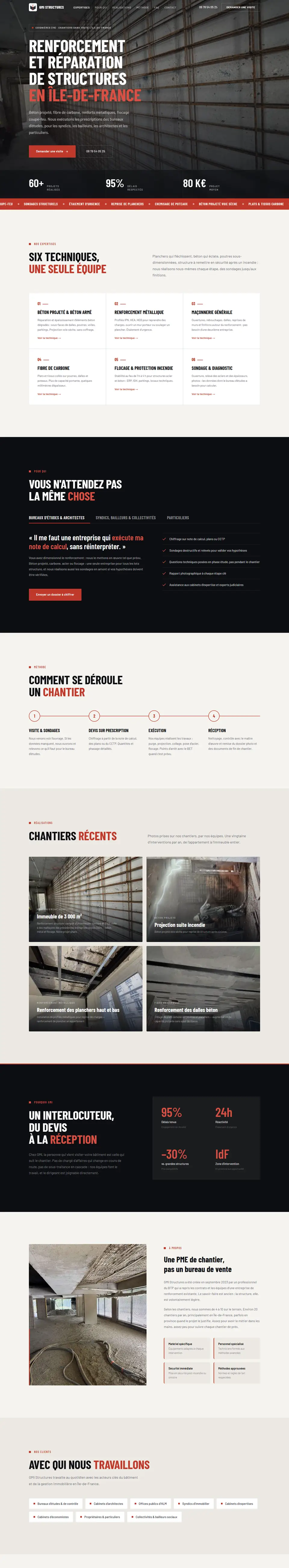 GMI Structures full homepage